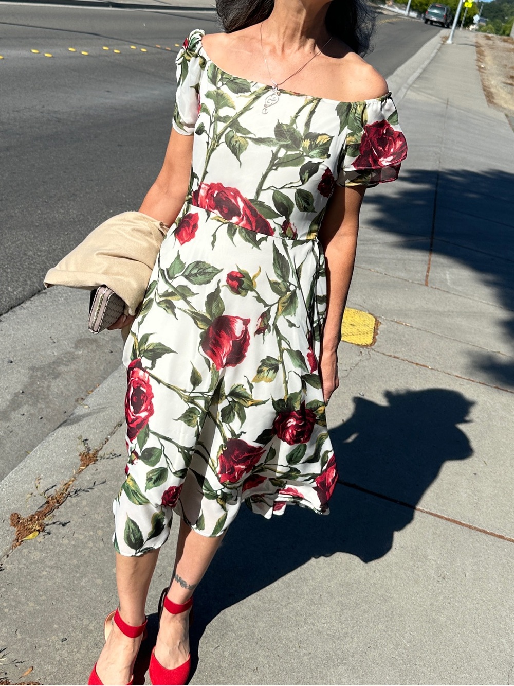 Betsey Johnson Vintage Print Midi Dress